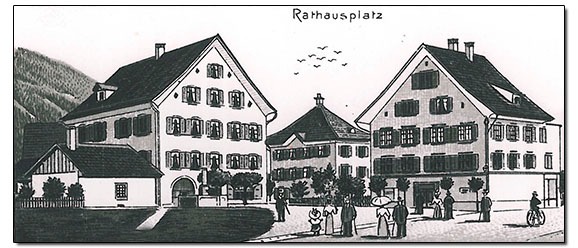 Rathausplatz Postkartenausschnitt small