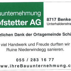 inserat hofstetter bauunternehmung ag